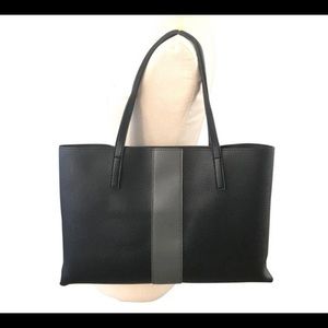 Vince Camuto Tote Black Leather Laptop Bag